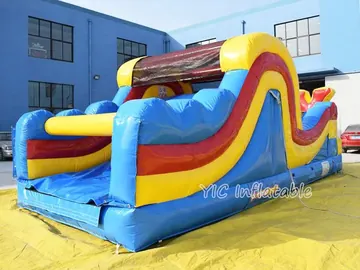 custom inflatable challenge course detail view