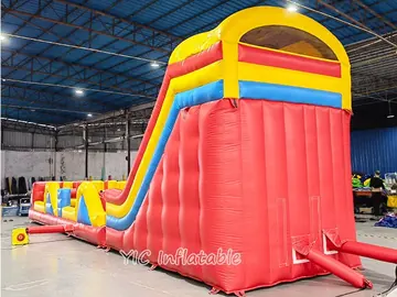 custom inflatable challenge course detail view