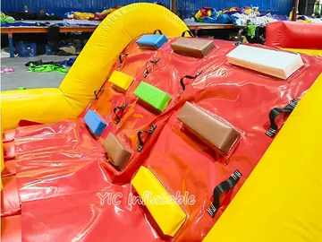 custom inflatable challenge course detail view