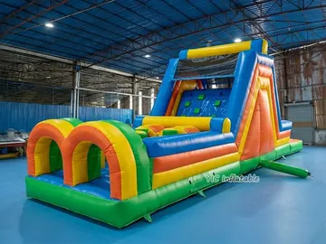 custom inflatable challenge course detail view