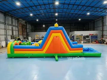 custom inflatable challenge course detail view