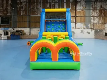 custom inflatable challenge course detail view