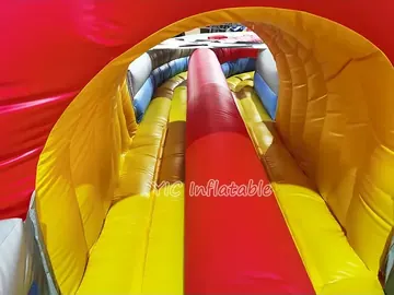 custom inflatable challenge course detail view