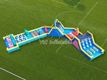 custom inflatable challenge course detail view