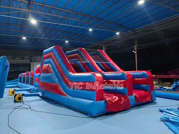 custom inflatable challenge course detail view