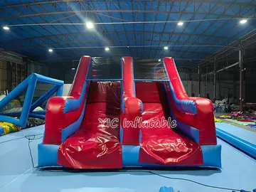 custom inflatable challenge course detail view