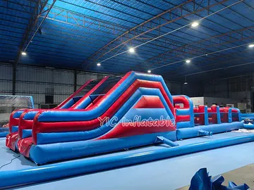 custom inflatable challenge course detail view