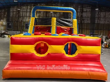 custom inflatable challenge course detail view