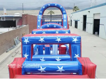 custom inflatable challenge course detail view