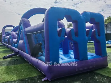 custom inflatable challenge course detail view