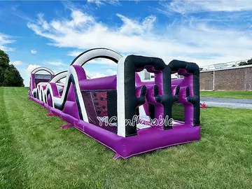 custom inflatable challenge course detail view