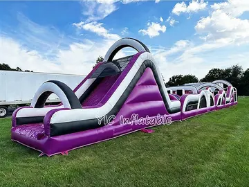 custom inflatable challenge course detail view