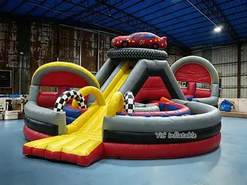 custom inflatable challenge course detail view