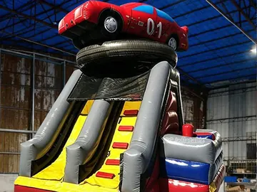 custom inflatable challenge course detail view