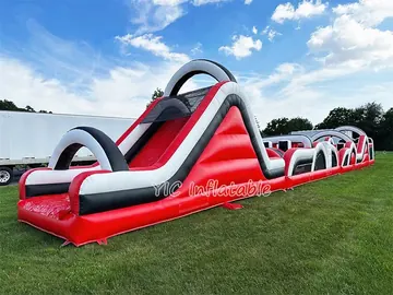 custom inflatable challenge course detail view