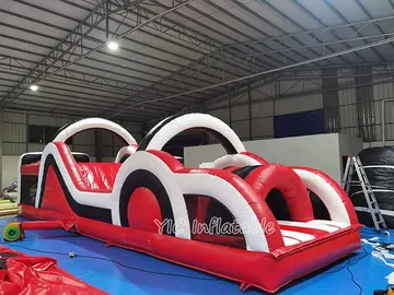 custom inflatable challenge course detail view