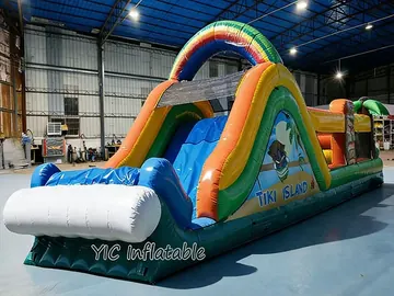 custom inflatable challenge course detail view