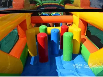 custom inflatable challenge course detail view
