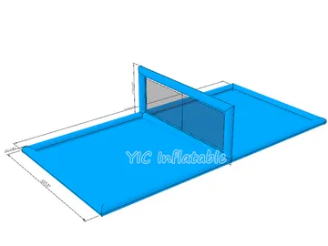 Inflatable Water Volleyball Arena commercial attraction view