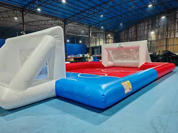 Inflatable Soap Soccer Pitch play layout