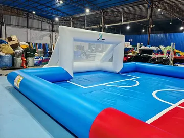 Inflatable Soap Soccer Pitch commercial attraction view
