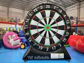 Inflatable Football Dartboard for Rental side view