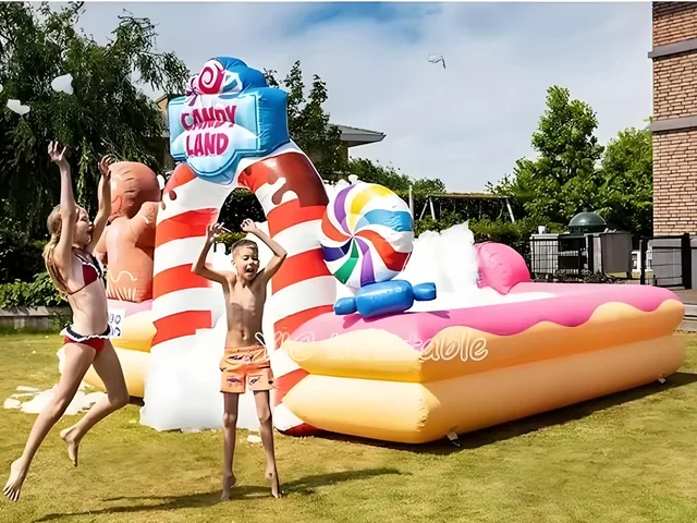 Candy Land Inflatable Foam Pit with Pool product image