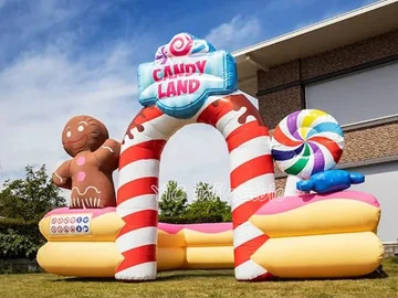 candy themed interactive inflatable sports game detail view