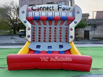 basketball themed interactive inflatable sports game detail view