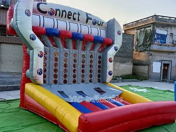 basketball themed interactive inflatable sports game detail view