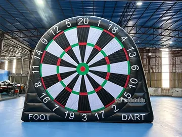 football themed interactive inflatable sports game detail view