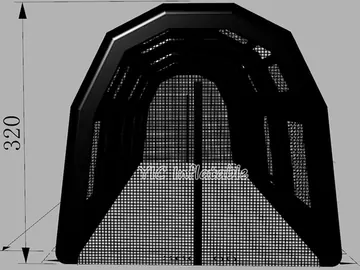 baseball themed interactive inflatable sports game detail view
