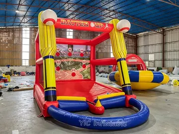 baseball themed interactive inflatable sports game detail view