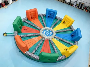 football themed interactive inflatable sports game detail view
