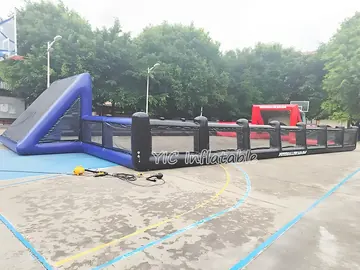soccer themed interactive inflatable sports game detail view