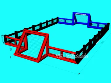 soccer themed interactive inflatable sports game detail view