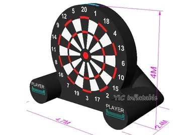football themed interactive inflatable sports game detail view