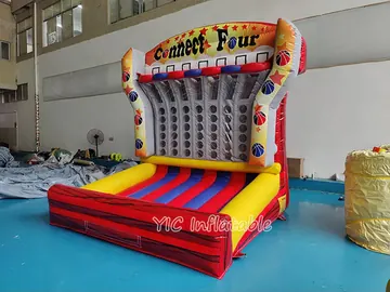 basketball themed interactive inflatable sports game detail view