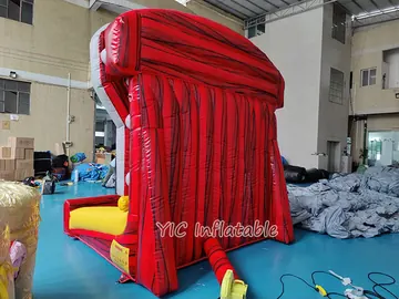 basketball themed interactive inflatable sports game detail view