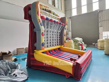 basketball themed interactive inflatable sports game detail view