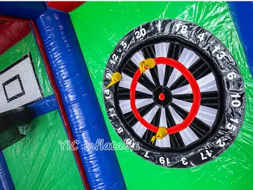 football themed interactive inflatable sports game detail view