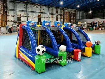 football themed interactive inflatable sports game detail view