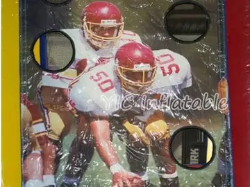 football themed interactive inflatable sports game detail view