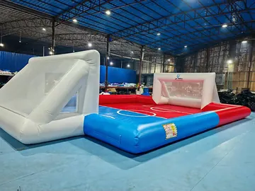 soccer themed interactive inflatable sports game detail view