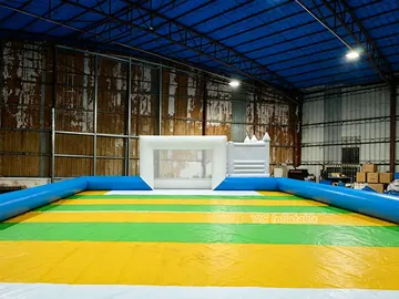 soccer themed interactive inflatable sports game detail view