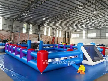 custom interactive inflatable sports game rear view