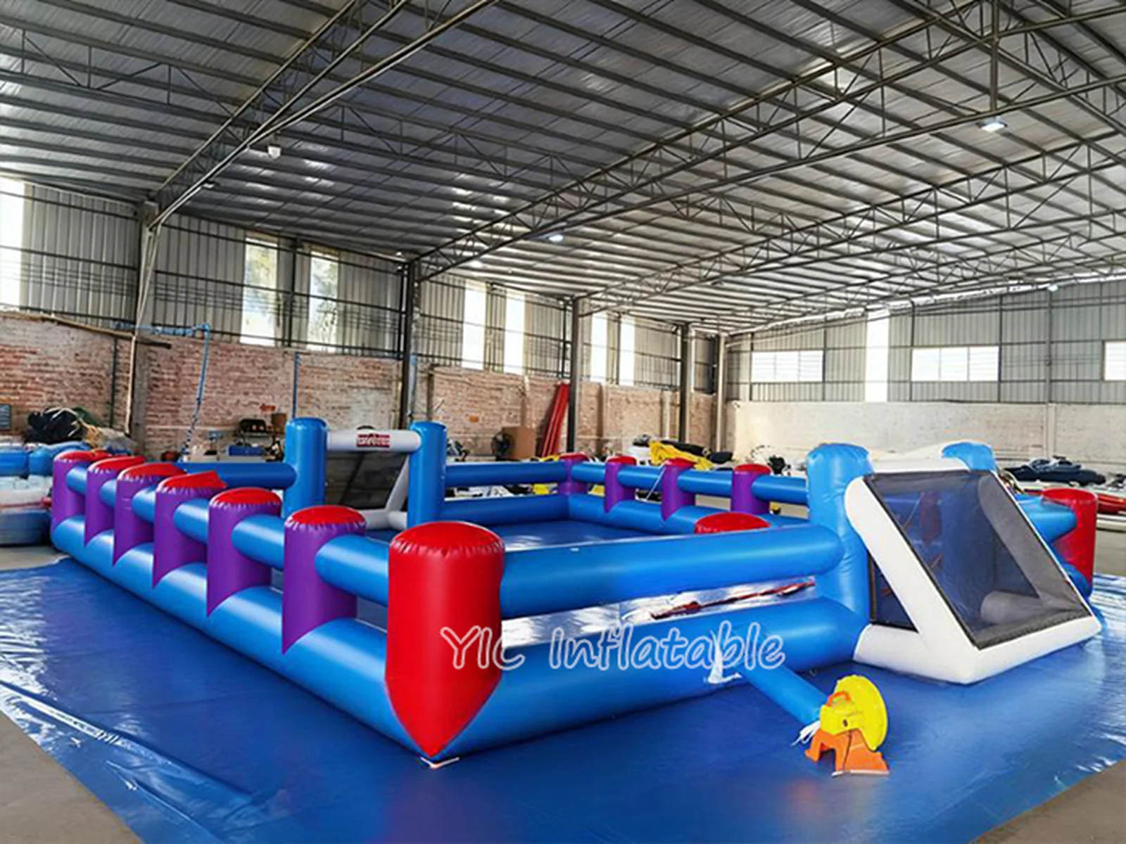 custom interactive inflatable sports game front view