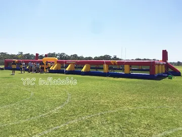 football themed interactive inflatable sports game detail view