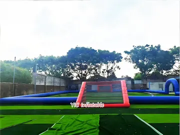 soccer themed interactive inflatable sports game detail view