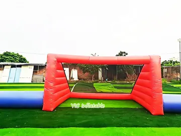 soccer themed interactive inflatable sports game detail view